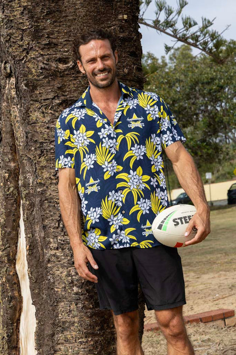 North Queensland Cowboys 'Reef' Hawaiian Shirt Adult