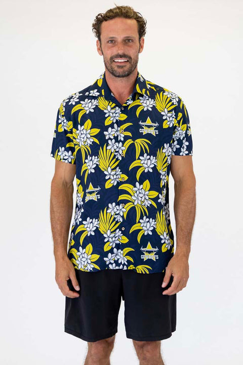 North Queensland Cowboys 'Reef' Hawaiian Shirt Adult