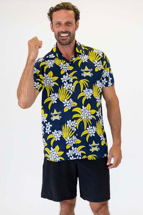 North Queensland Cowboys 'Reef' Hawaiian Shirt Adult