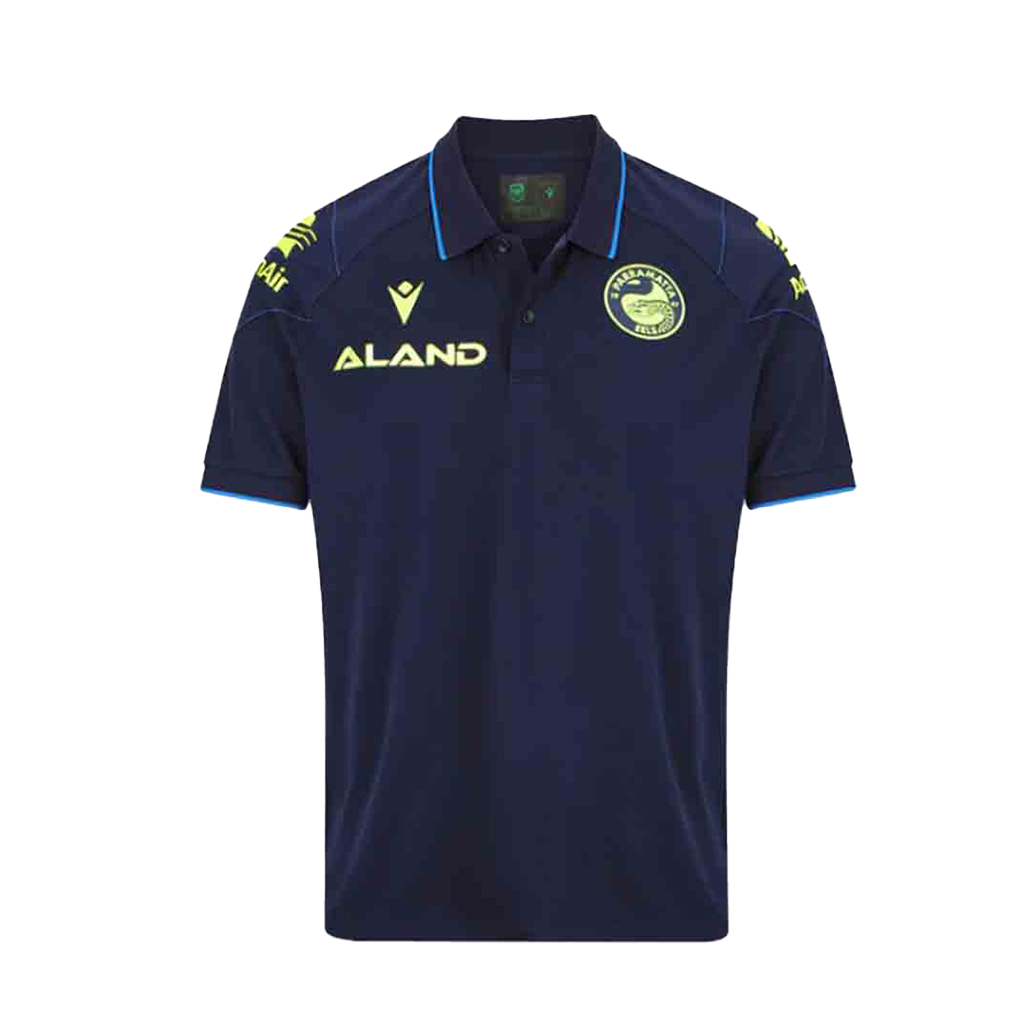 Parramatta Eels 2024 Travel Poly Polo Navy Adult