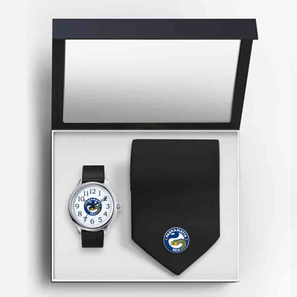 Parramatta Eels Watch & Tie Gift Set