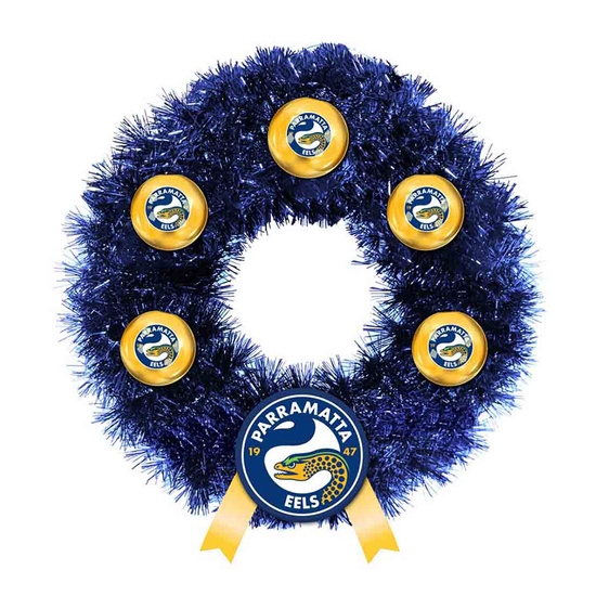 Parramatta Eels Xmas Wreath