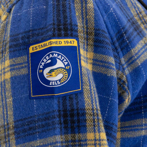 Parramatta Eels Hooded Flannel Shirt Adult