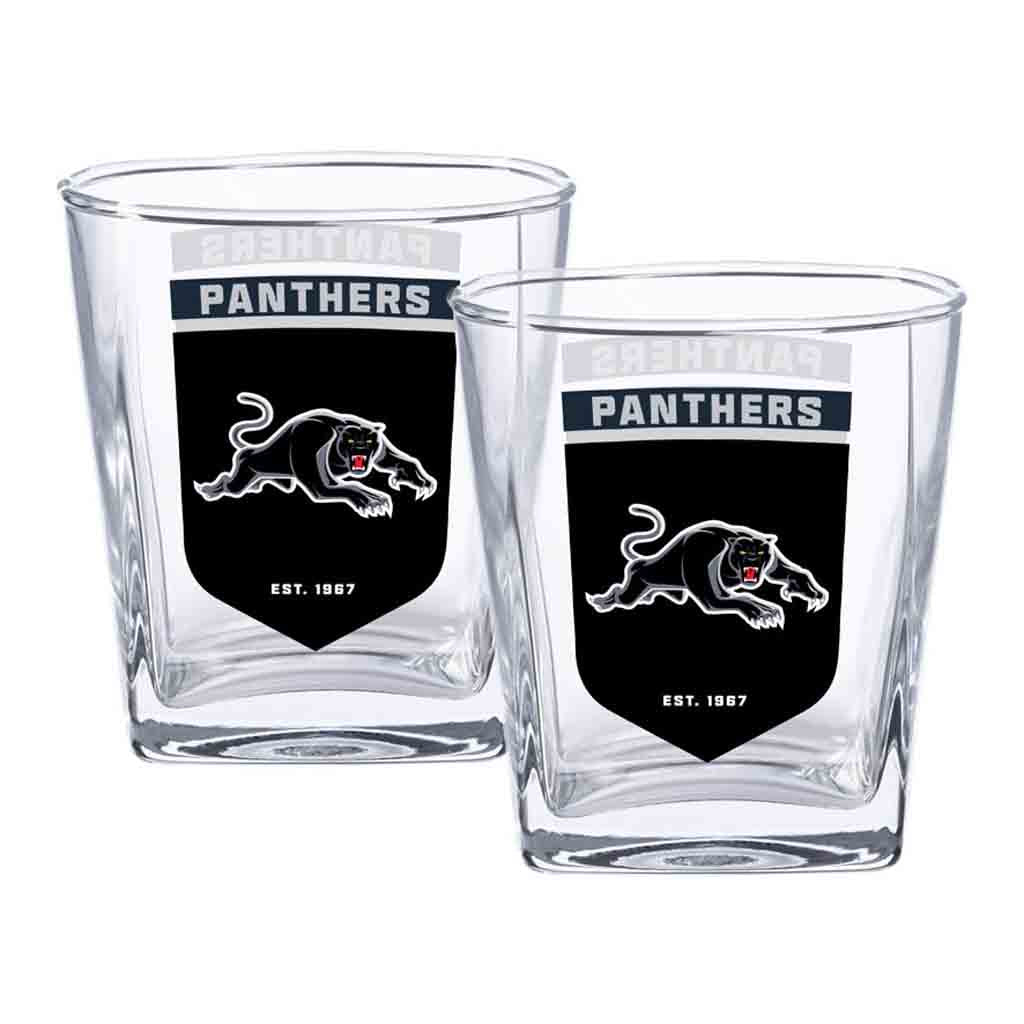 Load image into Gallery viewer, Penrith Panthers 2-Pack Spirit Glasses
