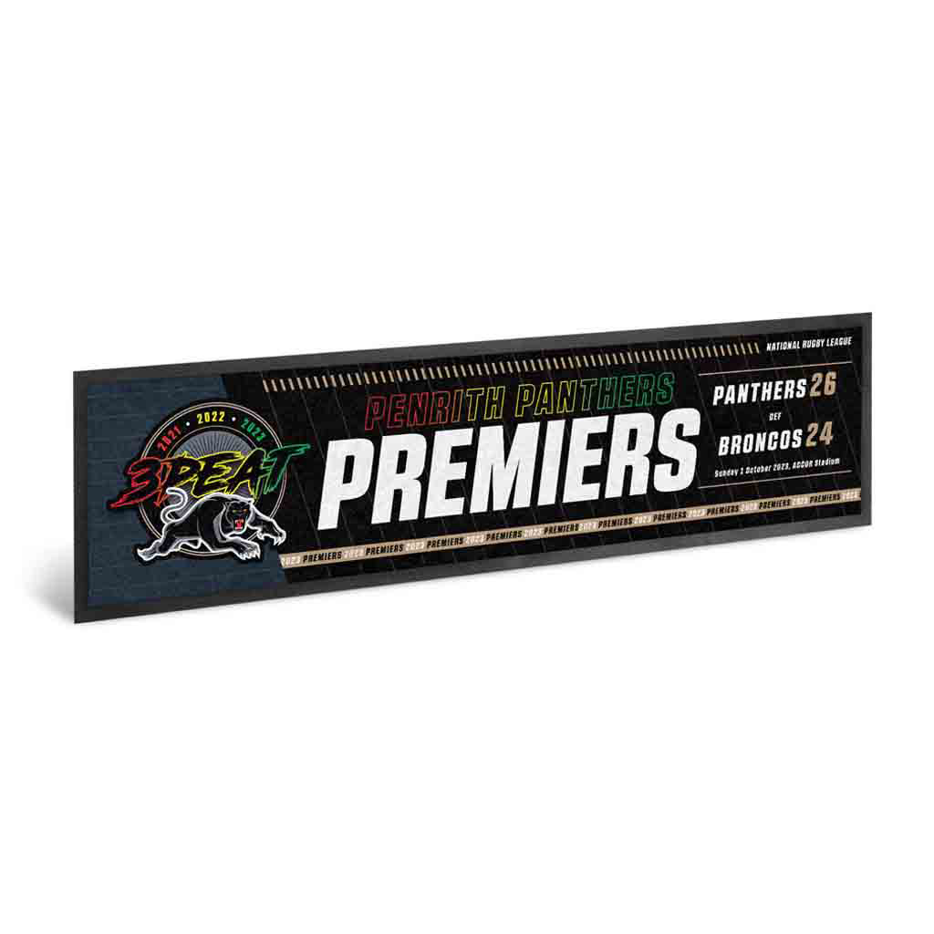Penrith Panthers 2023 Premiers Bar Runner PH1