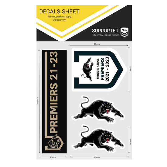 Penrith Panthers 2023 Premiers Decals Sheet