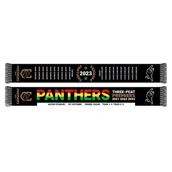 Penrith Panthers 2023 Premiers Scarf