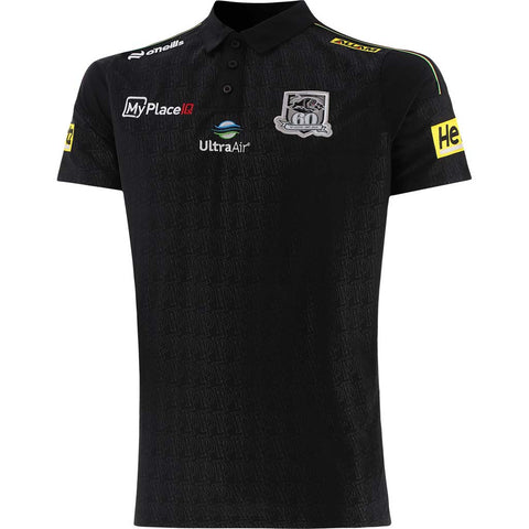 Penrith Panthers 2026 Media Polo Black Adult