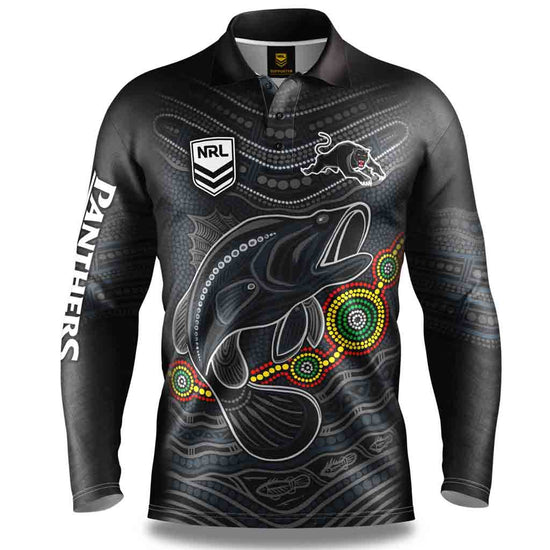 Penrith Panthers Indigenous Fishing Shirt Adult