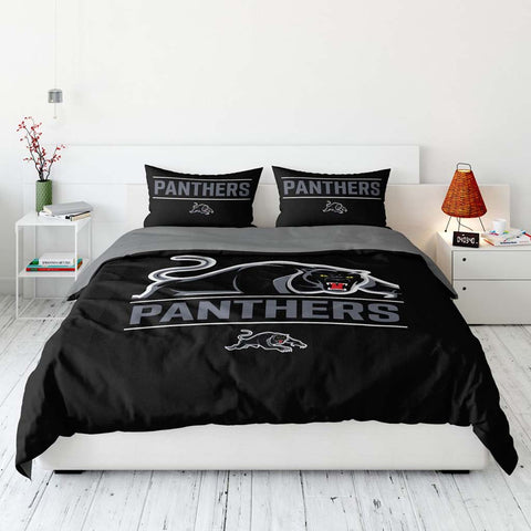 Penrith Panthers Quilt Cover Set Double
