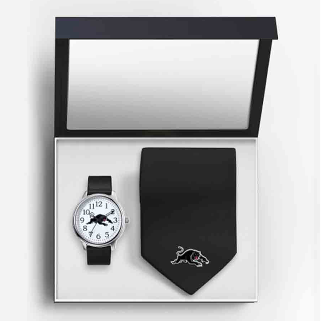 Penrith Panthers Watch & Tie Gift Set