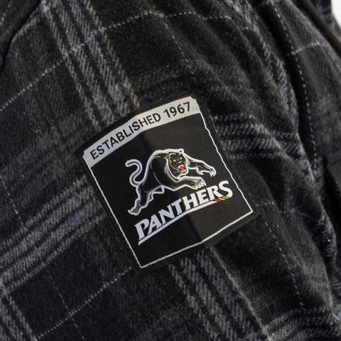 Penrith Panthers Hooded Flannel Shirt Adult