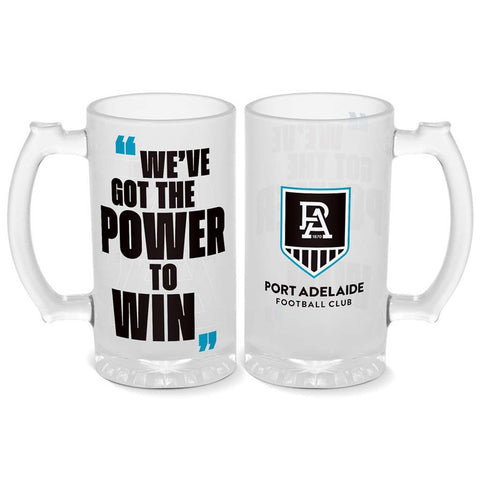 Port Adelaide Power Frosted Stein 500mL