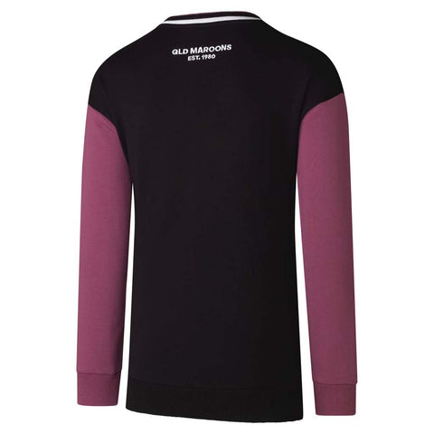 QLD Maroons 2026 Crew Sweat Black Unisex