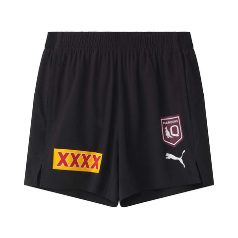QLD Maroons 2026 Training Shorts Black Adult
