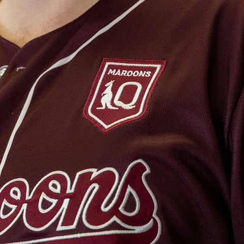 QLD Maroons 'Homer' Baseball Shirt Adult