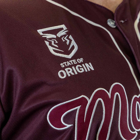 QLD Maroons 'Homer' Baseball Shirt Adult
