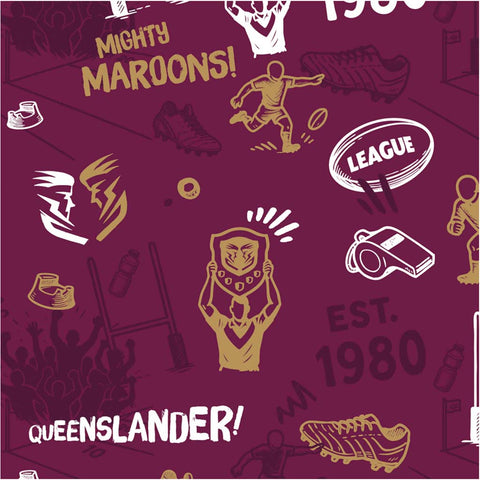 QLD Maroons 'Scrambler' Golf Polo Adult
