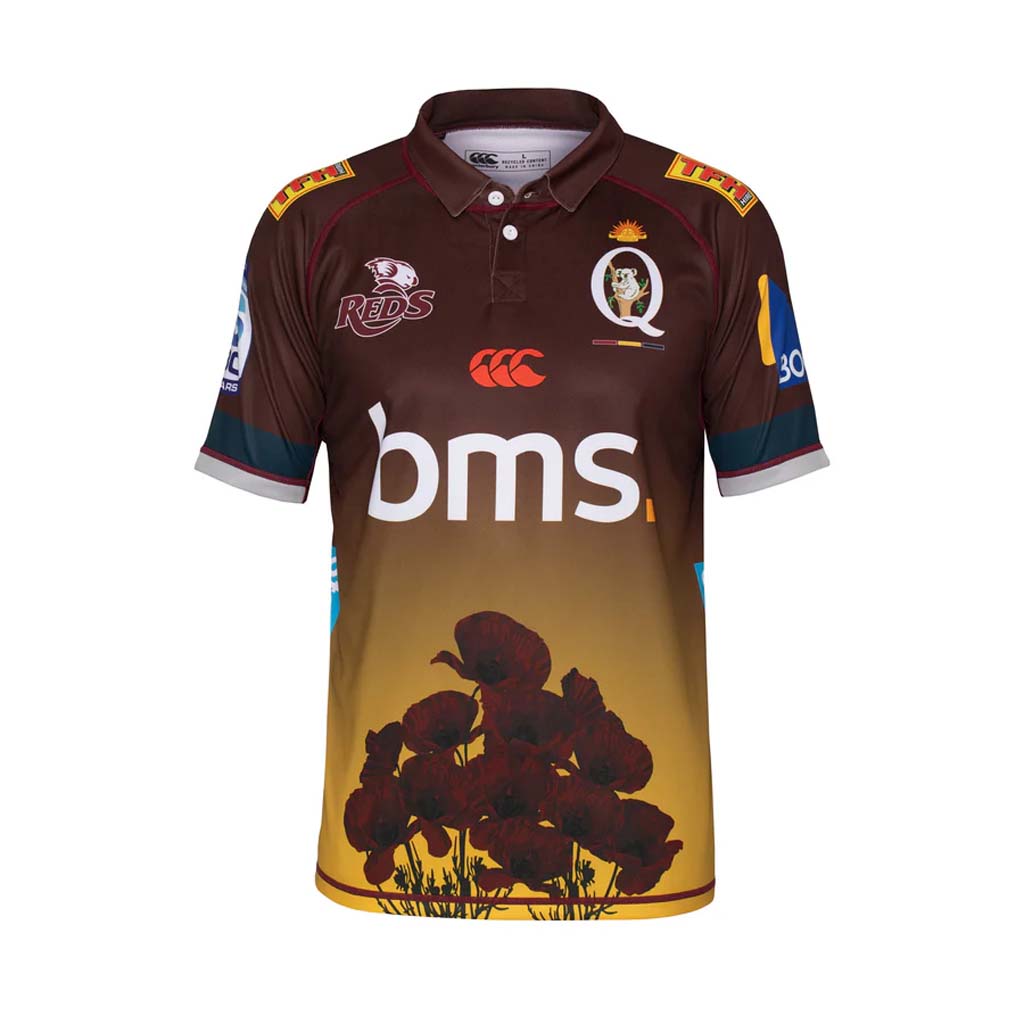 QLD Reds 2026 ANZAC Jersey Adult – Jerseys Megastore
