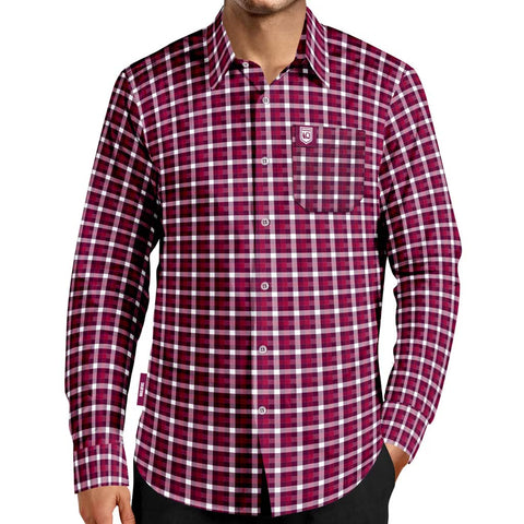 Queensland Maroons 'Crossfield' Dress Shirt Adult