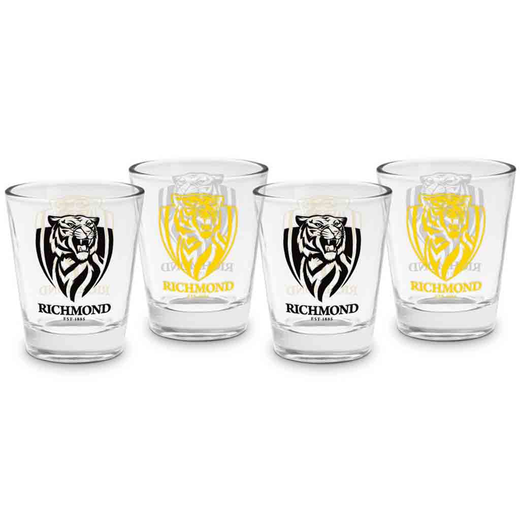Richmond Tigers 4-Pack Shot Glasses