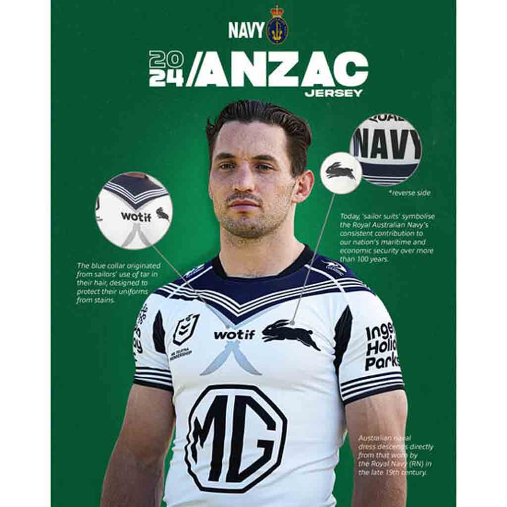 South Sydney Rabbitohs 2025 ANZAC Round Jersey Adult Jerseys Megastore