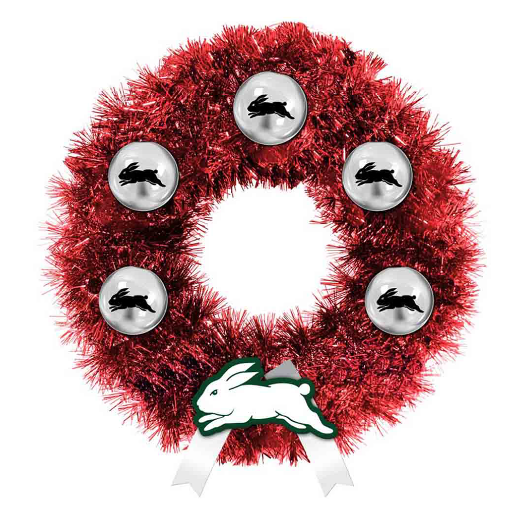 South Sydney Rabbitohs Xmas Wreath