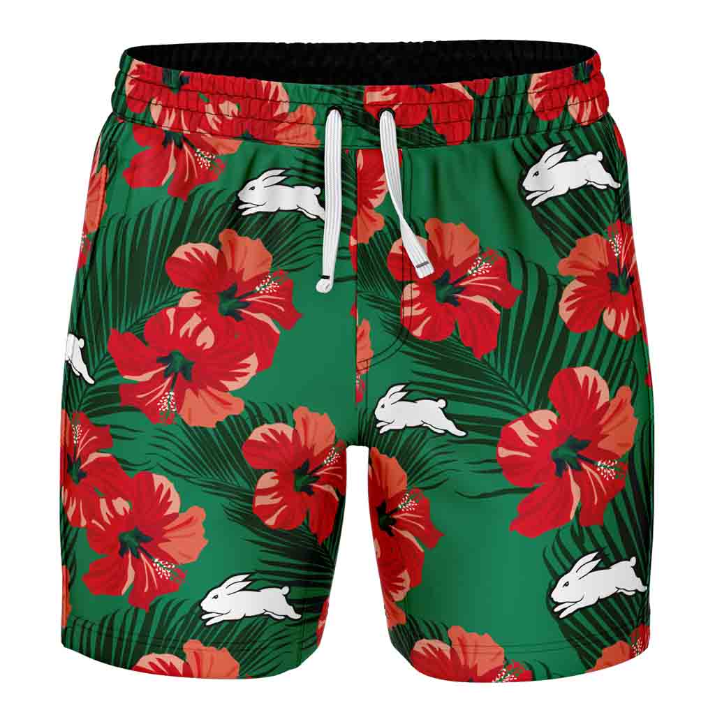 South Sydney Rabbitohs 'Aloha' Volley Shorts Adult