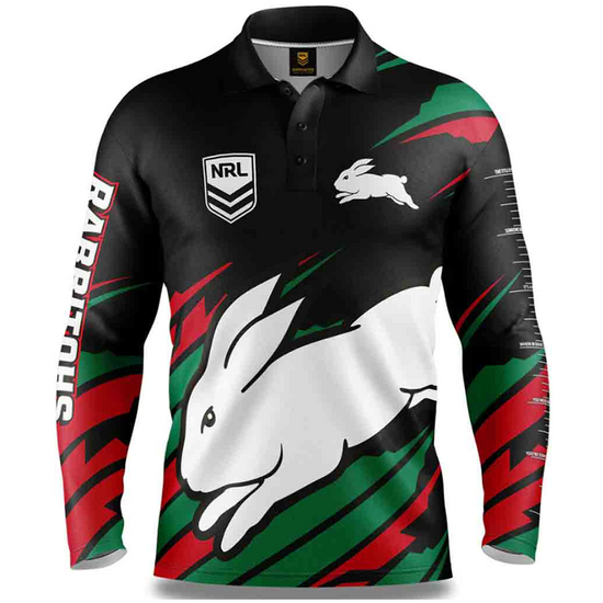 South Sydney Rabbitohs 'Ignition' Fishing Shirt Adult