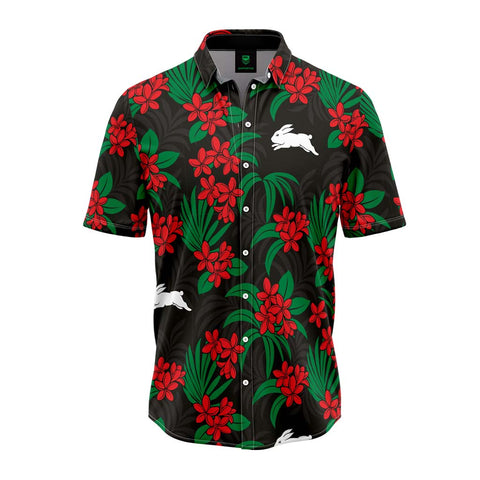 South Sydney Rabbitohs 'Reef' Hawaiian Shirt Adult