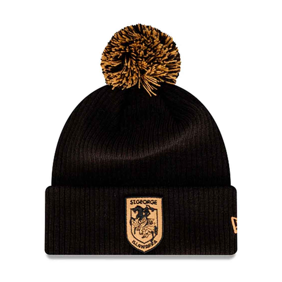 St George Dragons Black Wheat Beanie