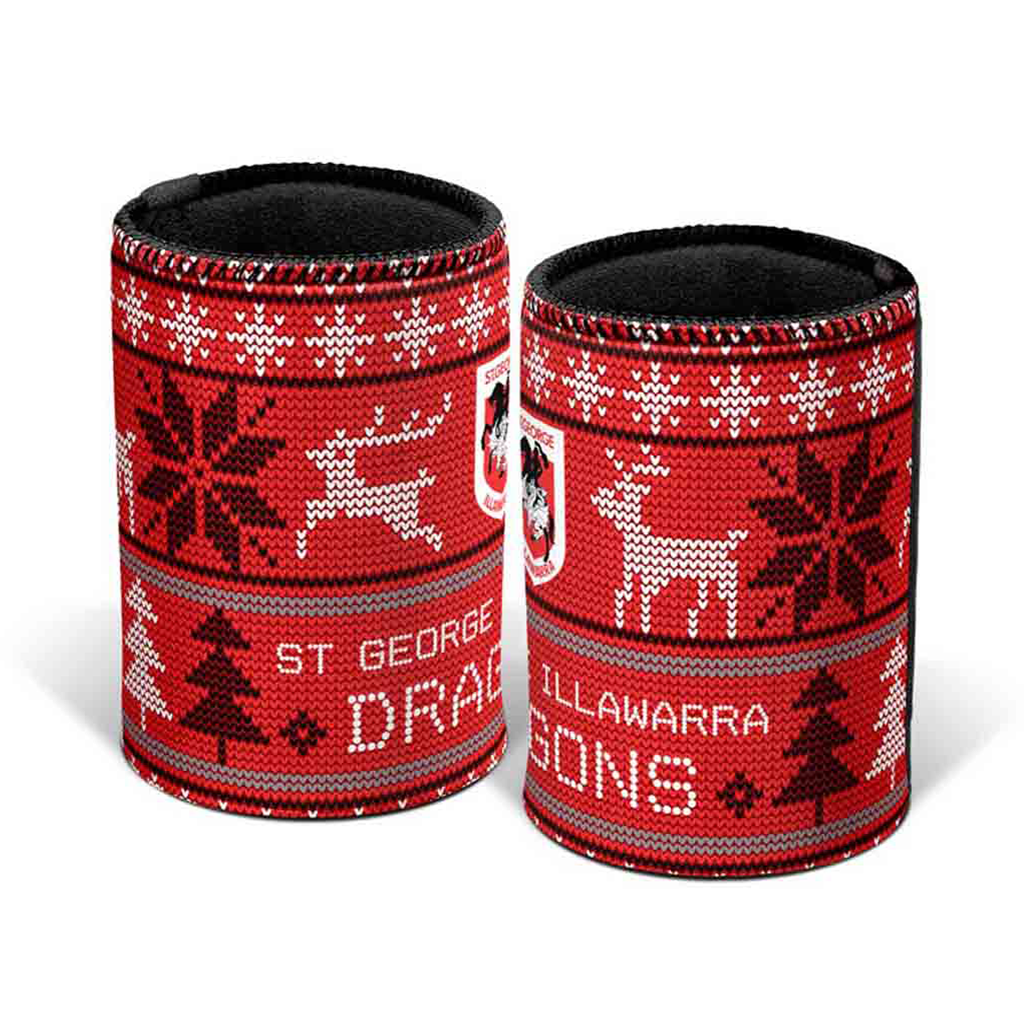 St George Dragons Xmas Can Cooler