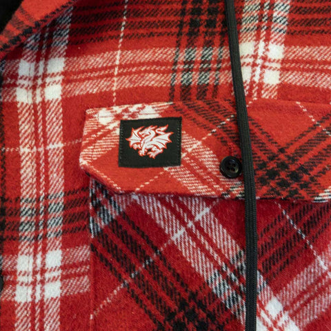 St George Dragons Hooded Flannel Shirt Adult