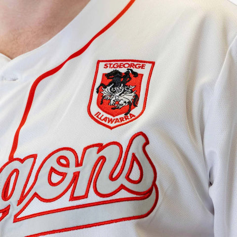 St George Dragons 'Homer' Baseball Shirt Adult