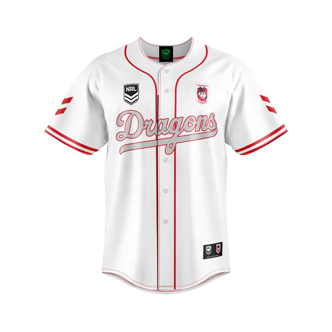 St George Dragons 'Homer' Baseball Shirt Adult