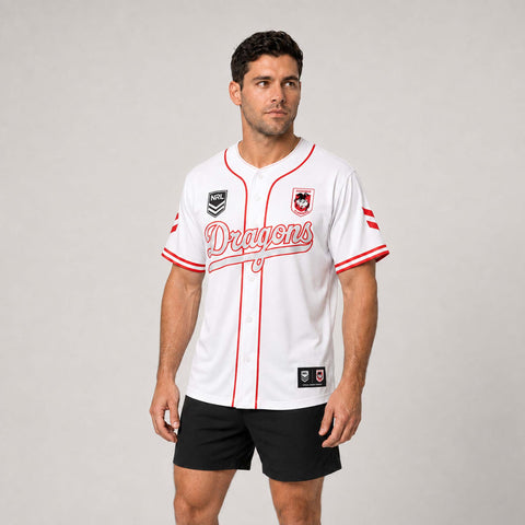 St George Dragons 'Homer' Baseball Shirt Adult