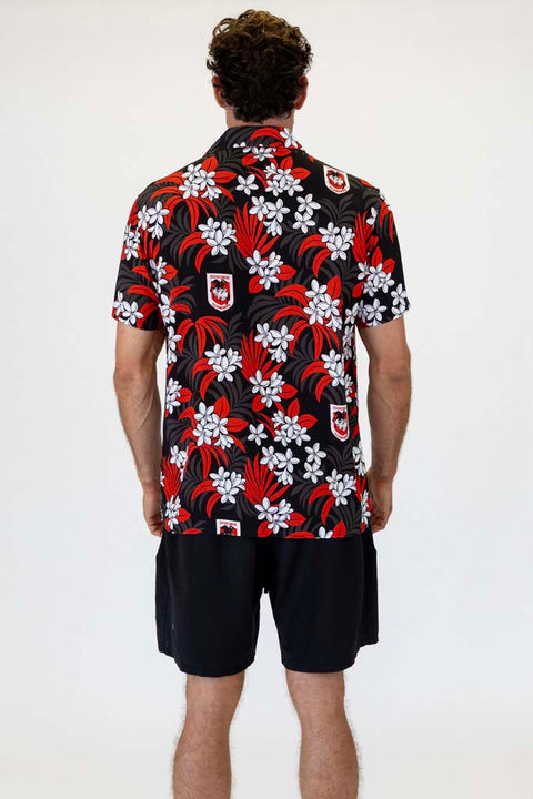 St George Dragons 'Reef' Hawaiian Shirt Adult