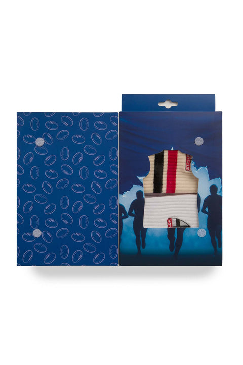 St Kilda Saints Sneaker Sock 2 Pack Giftbox
