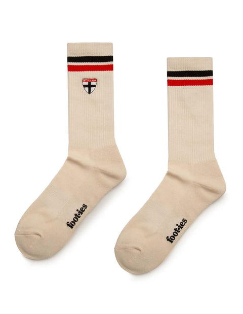 St Kilda Saints Sneaker Sock 2 Pack Giftbox