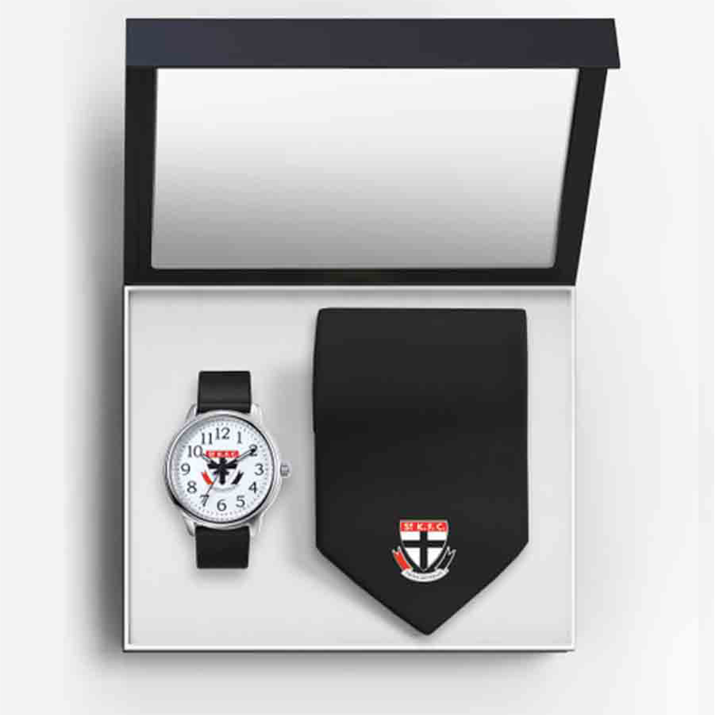 St Kilda Saints Watch & Tie Gift Set