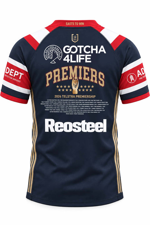 PRE SALE: Sydney Roosters 2026 Premiers Jersey Youth