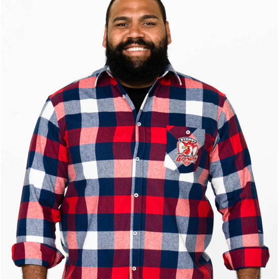 Load image into Gallery viewer, Sydney Roosters Axeman Flannel Shirt
