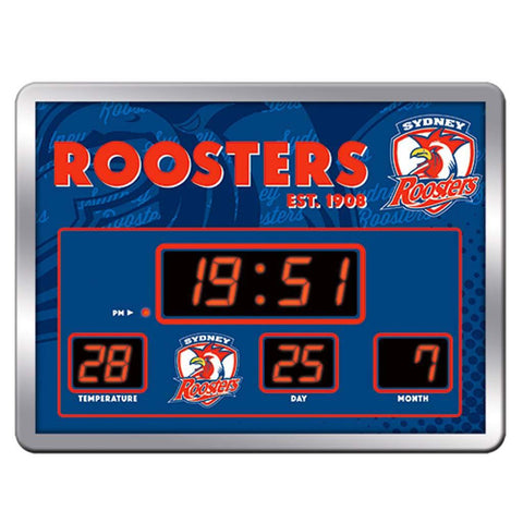Sydney Roosters LED Scoreboard Clock