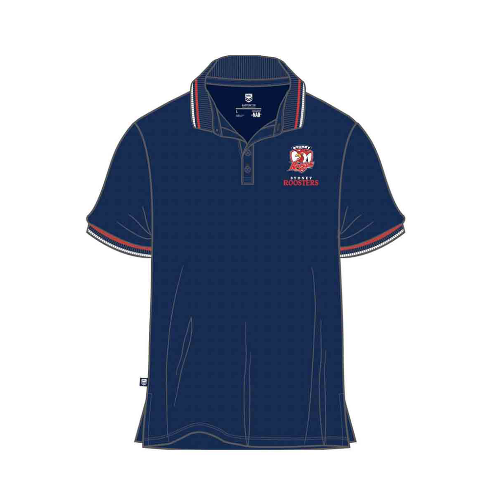 Sydney Roosters Pique Gold Polo Adult