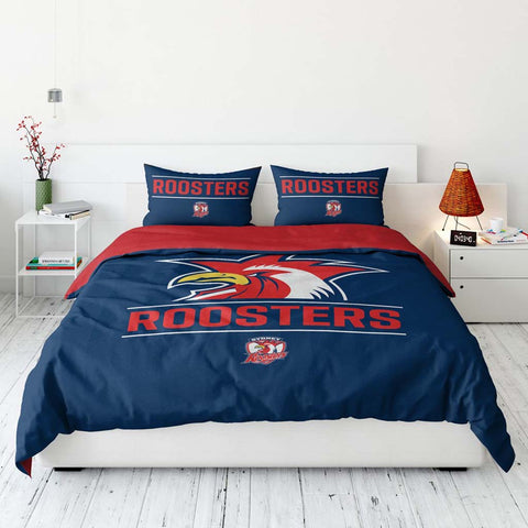 Sydney Roosters Quilt Cover Set Double