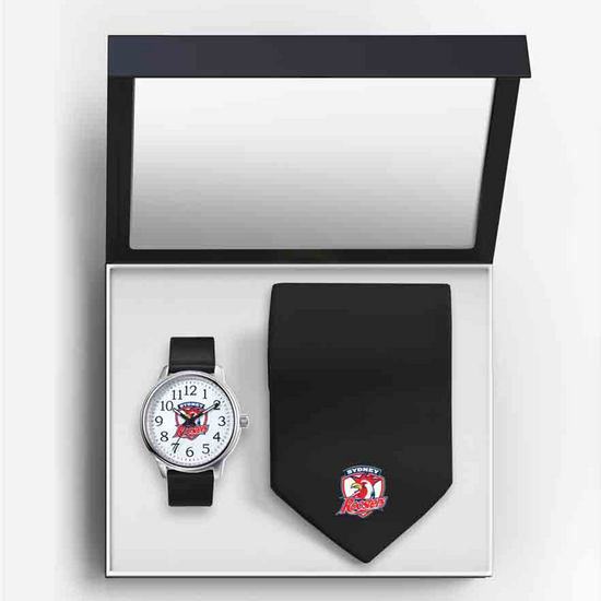Sydney Roosters Watch & Tie Gift Set