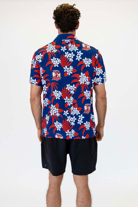 Sydney Roosters 'Reef' Hawaiian Shirt Adult