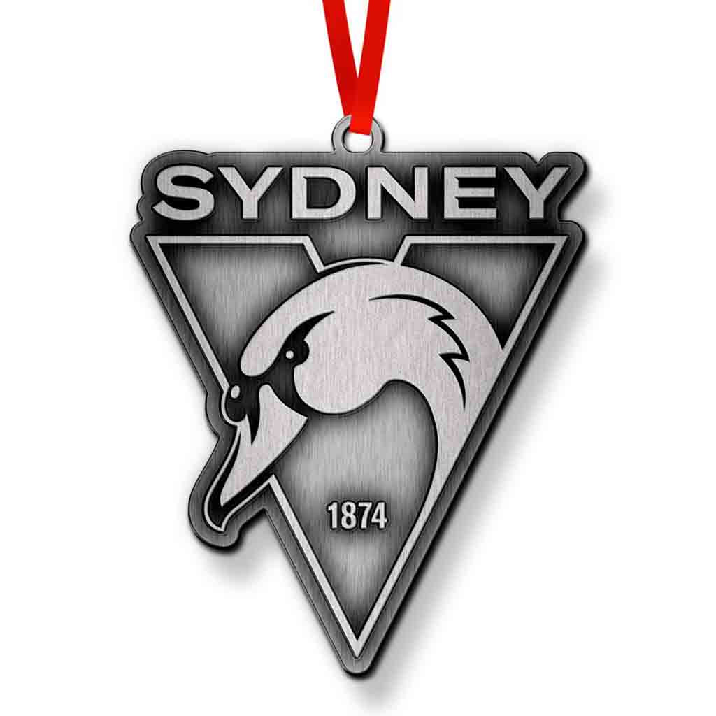 Sydney Swans Metal Ornament