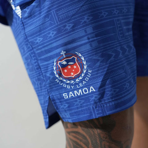 Toa Samoa Gym Shorts Blue 2026 Adult