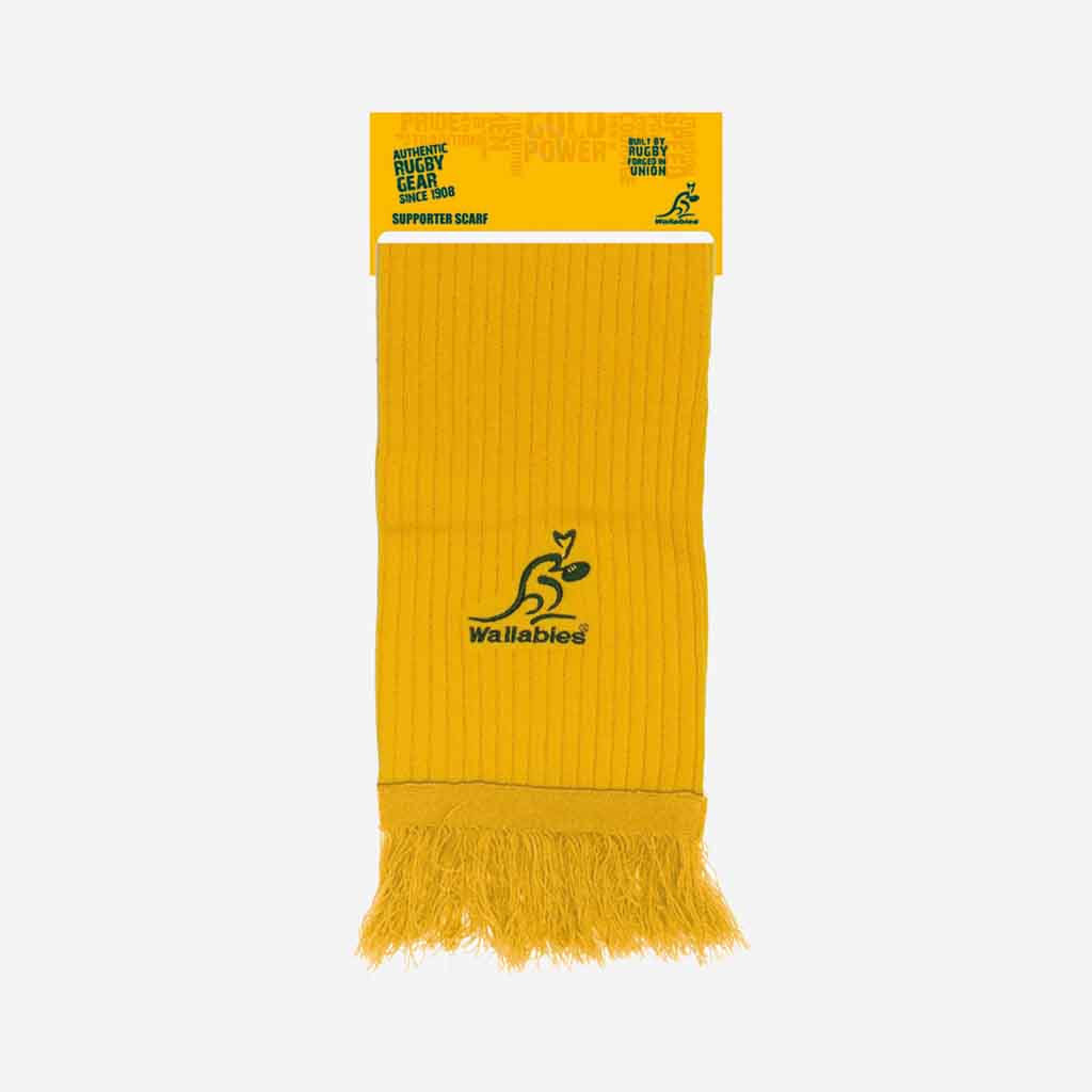 Wallabies Gold Rib Scarf